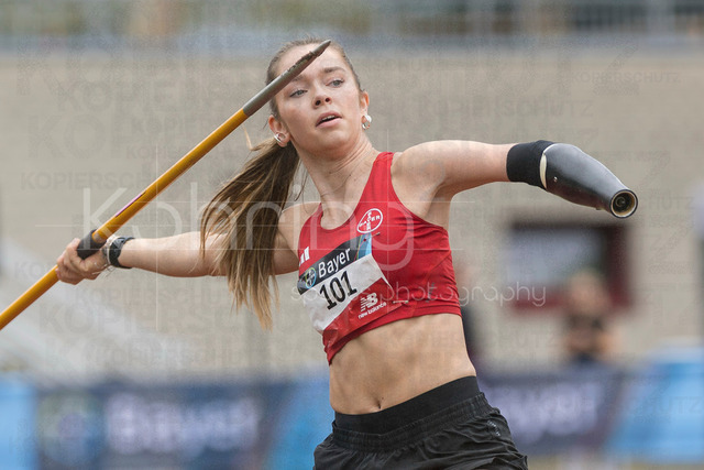 Para Heimspiel 7.0; Leverkusen, 18.07.2026 | LEVERKUSEN, GERMANY - JULY 18, 2026 : Lise Petersen (GER/Hamburger SV) competing during the javelin throw of the Para Heimspiel 7.0 at Fritz Jacobi Sports Complex on July 18, 2026 in Leverkusen, Germany.