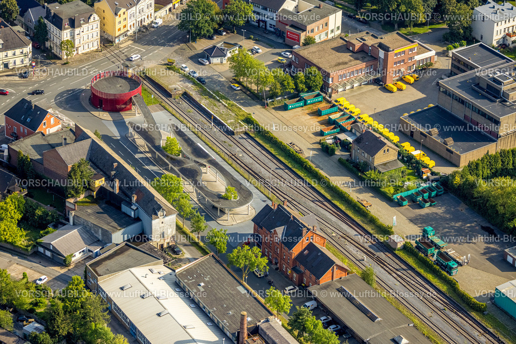 Beckum230804759 | Luftbild, Busbahnhof am Kulturbahnhof Beckum, Beckum, Münsterland, Nordrhein-Westfalen, Deutschland