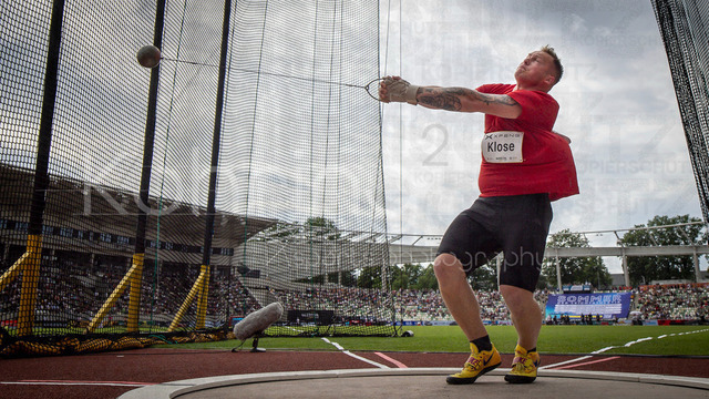 Golden Oval; Dresden, 31.05.2026 | DRESDEN , GERMANY - MAY 31:  Soeren Klose (GER / Germany) competes in the hammer throw during the Golden Oval Continental Tour Silver meeting on May 31, 2026 at Heinz-Steyer-Stadion in Dresden, Saxony, Germany.