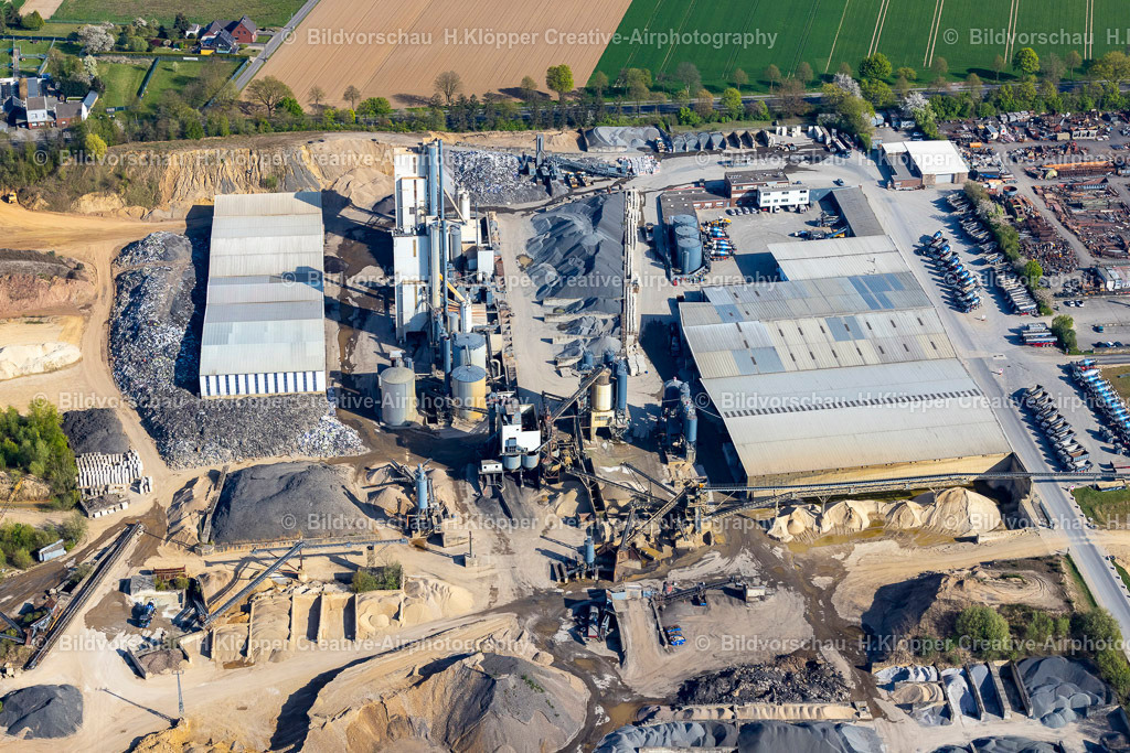 Luftbilder Wegberg-9893 | LuftaufnahmeBeton- und Baustoffmischwerk in Mehlbusch im Bundesland Nordrhein-Westfalen - Realisiert mit Pictrs.com