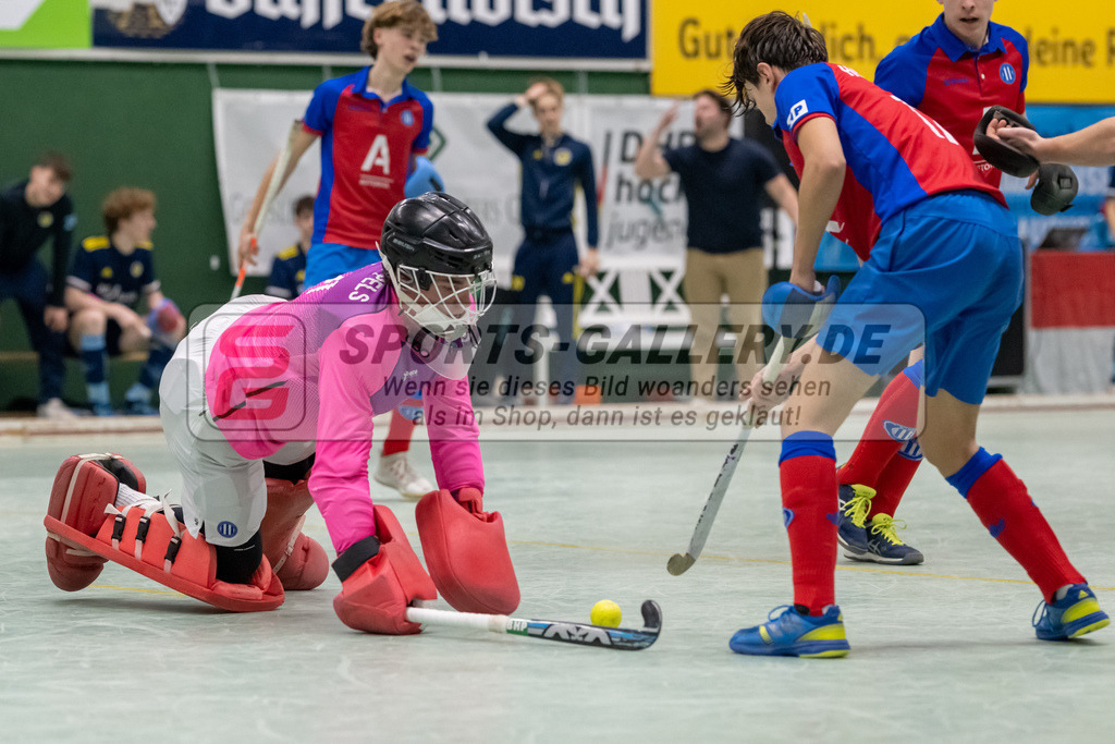 SFE_20230304_0046 | Deutsche Meisterschaft Männliche U16 Halle 2023 am 04.03.2023 in Köln (KTHC Stadion Rot-Weiss Köln Tennis and Hockey Club), Photo: Stephan Fehrmann 2022 (Sports-Gallery)
