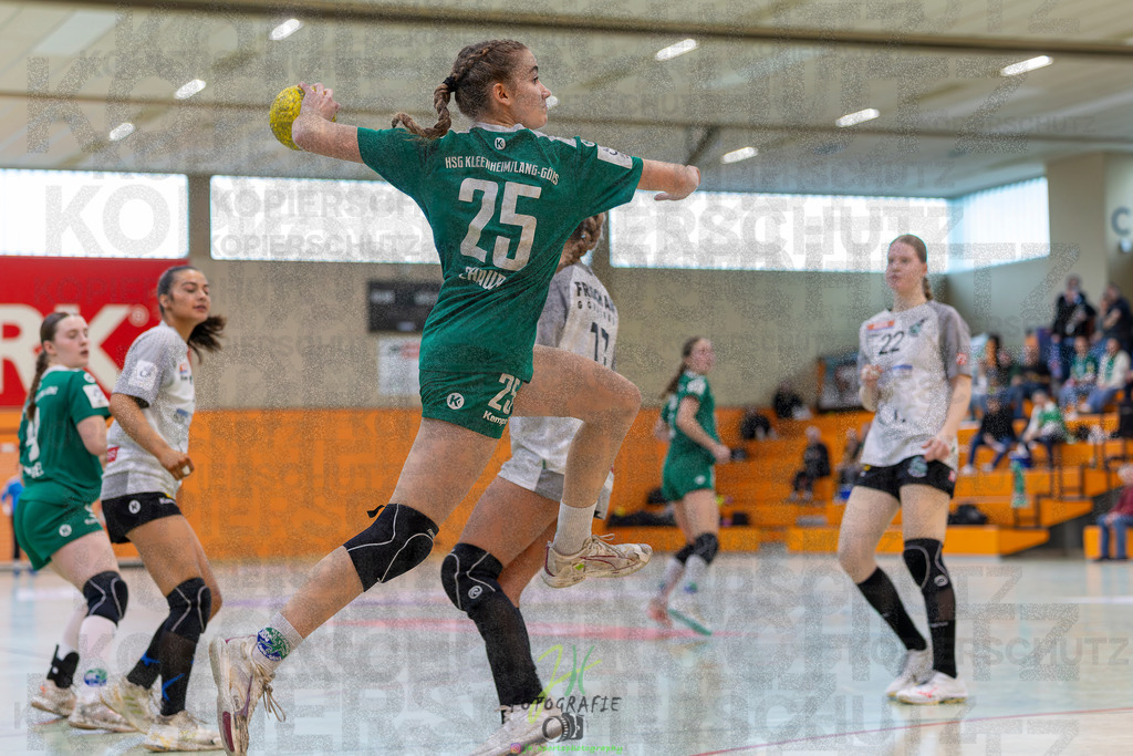 Jugendbundesliga wJA, Pokalrunde, HSG Kleenheim/Langgöns - Frisch Auf Göppingen | Jugendbundesliga wJA, Pokalrunde, HSG Kleenheim/Langgöns - Frisch Auf Göppingen am 28.02.2026 in Oberkleen (Weidig-Halle)Photo © 2026 - Jörg Heinrich - Realisiert mit Pictrs.com