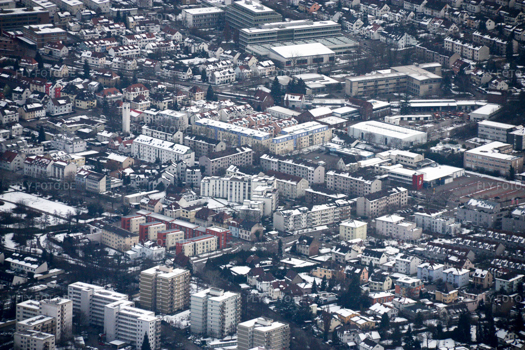 Luftbild: Ettlingen. West in Ettlingen im Bundesland Baden-Württemberg in Deutschland. Foto: IMG_16994.jpg vom 15.02.2009 durch Werner Riehm/FLY-FOTO.de