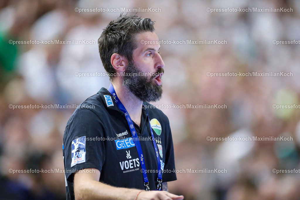 KoeEHF08062401126 | 08.06.2024, Köln, Handball, TruckScout24 EHF FINAL4, Machineseeker Champions League Men, Lanxess-Arena, Halbfinale, SC Magdeburg - Aalborg Handbold: Headcoach Trainer Bennet Wiegert (SC Magdeburg)