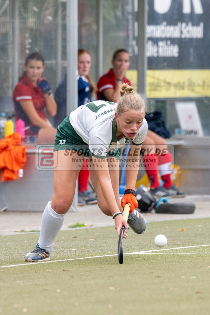 SFE_20231022_0062 | Deutsche Meisterschaft Weibliche U16 Finale Uhlenhorst Mülheim - Düsseldorfer HC am 22.10.2023 in Köln (Düsseldorfer Hockeyclub 1905 e.V.), Photo: Stephan Fehrmann 2023 (Sports-Gallery)