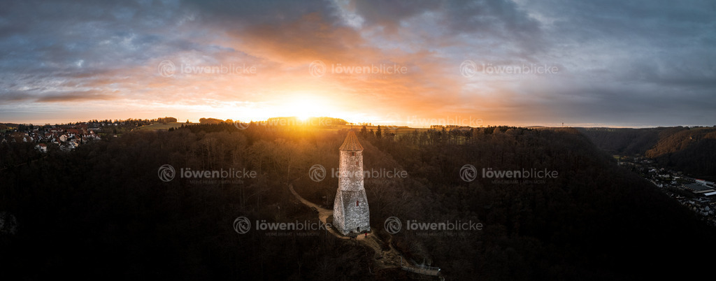 Ödenturm bei Sonnenaufgang | löwenblicke | shop