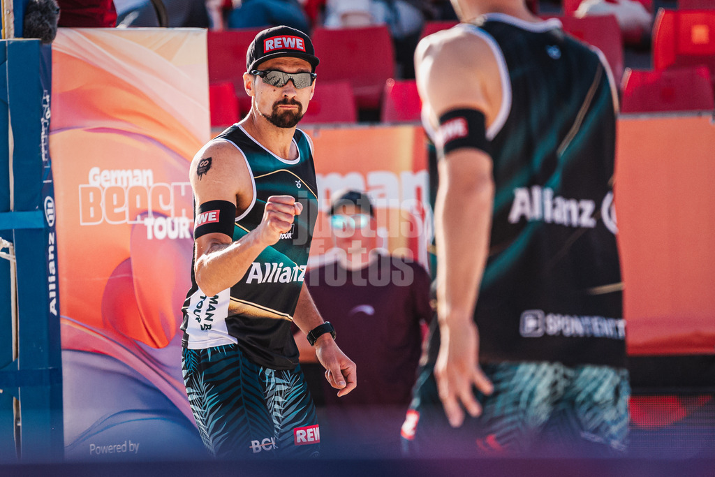 Beachvolleyball | Männer | Allianz German Beach Tour 2025 | Tourstop Bremen | 12.06.2025 | Jonathan Erdmann jubelt