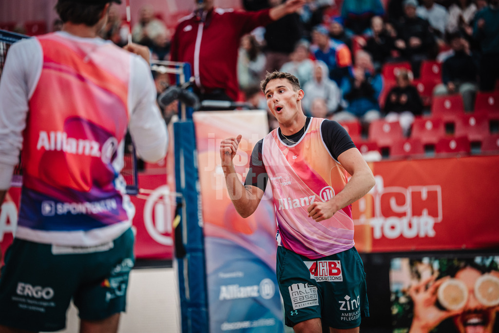 Beachvolleyball | Männer | Allianz German Beach Tour 2025 | Tourstop Berlin | 22.08.2025 | Hennes Nissen jubelt