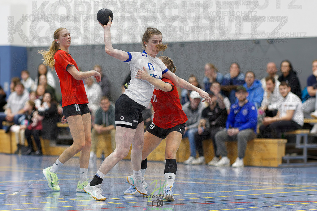 Frauen 2. Bezirksklasse; SG Rechtenbach - HSG Linden II | Frauen 2. Bezirksklasse; SG Rechtenbach - HSG Linden II am 16.11.2025 in Rechtenbach (Sporthalle Rechtenbach)Photo © 2025 - Jörg Heinrich - Realisiert mit Pictrs.com
