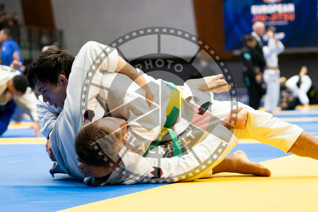 20240124PBB02459 | Fighters compete during the second day of the IBJJF European Championship in Paris, France, on January 24, 2024.