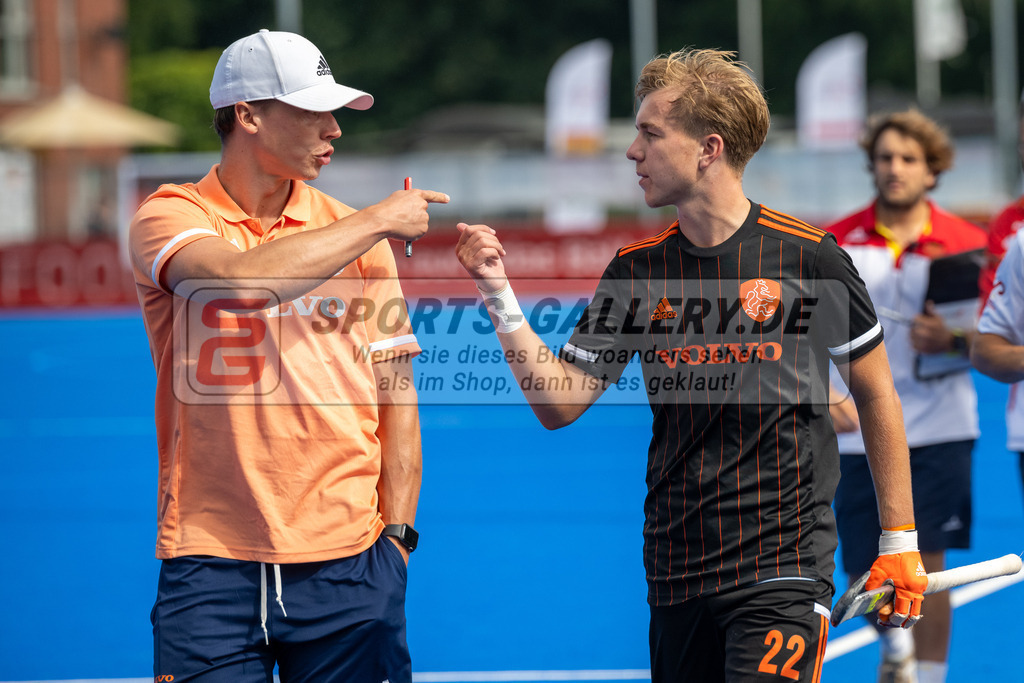 SFE_20230716_0150 | EuroHockey EM U18 Boys 3th 4th Netherlands vs Spain am 16.07.2023 in Krefeld (Gerd-Wellen-Hockeyanlage), Photo: Stephan Fehrmann 2023 (Sports-Gallery)