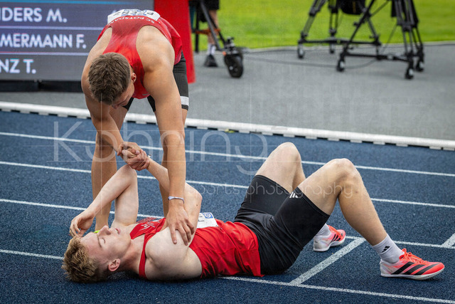 Deutsche Leichtathletik-Meisterschaften; Bochum-Wattenscheid, 26.07.2026 | Silber und EM Norm über 400m für Thorben Finke (SV Sigiltra Sögel); Deutsche Leichtathletik-Meisterschaften am 26.07.2026 im Lorheide-Stadion, Bochum-Wattenscheid (Nordrhein-Westfalen).