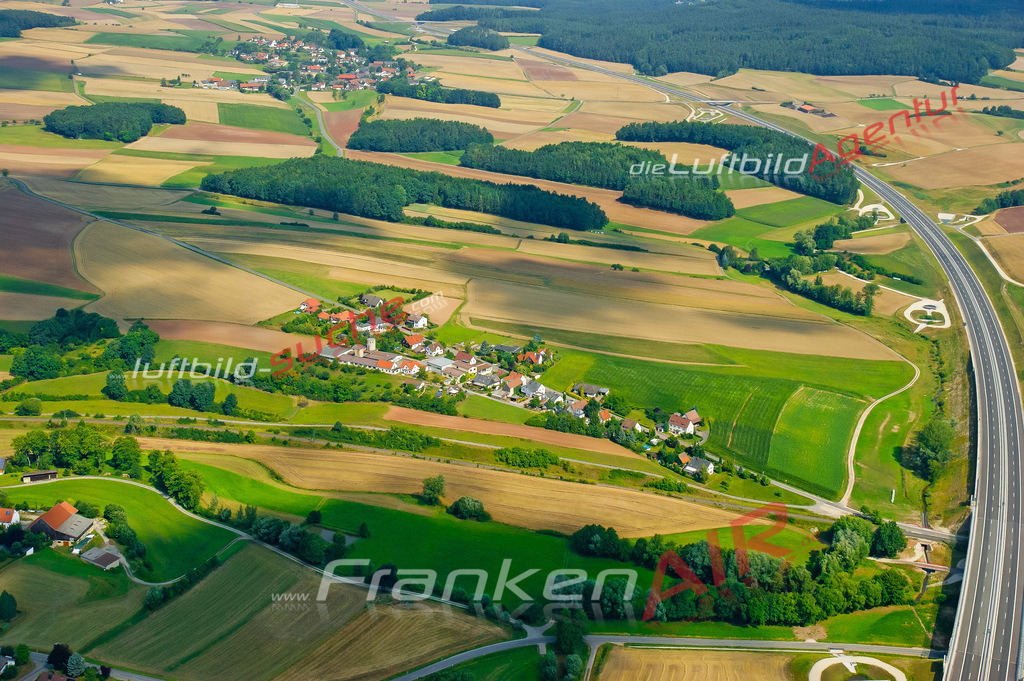Luftbild von Buscheller Grub - Luftaufnahme wurde 2008 von https://frankenair.de mittels Flugzeug (keine Drohne) erstellt - die Geschenkidee