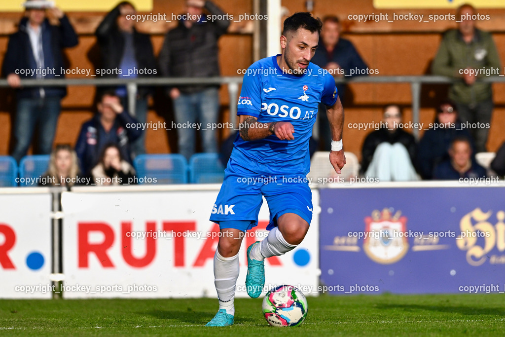 SAK vs. ATUS Velden 19.4.2024 | #10 Yosifov Svetlozar Angelov SAK, SAK vs. ATUS Velden 19.4.2024, SAK vs. ATUS Velden am 19.04.2024 in Klagenfurt (Sportpark Welzenegg), Austria, (Photo by Bernd Stefan)