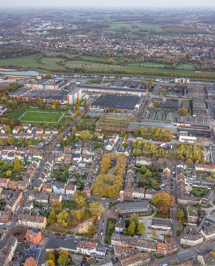Hamm221012010 | Luftbild, Hafengebiet, Unionstadion, Mitte, Hamm, Ruhrgebiet, Nordrhein-Westfalen, Deutschland