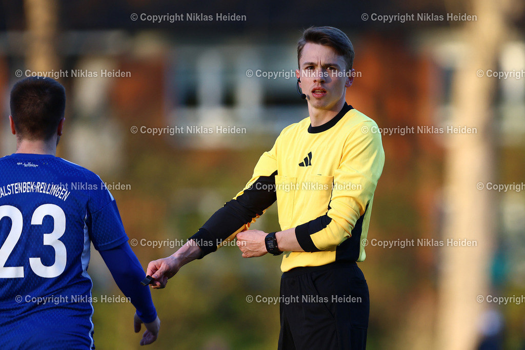 NH_SVHalstenbekRellingen_TSVSasel_OberligaHamburg_08042025 | Sören Wilhelm (Schiedsrichter)Fußball I Herren I Gamesright Oberliga Hamburg I Saison 2024-2025 I  30. Spieltag I SV Halstenbek-Rellingen - TSV Sasel I 08.04.2025 I Jacob-Thode-Platz