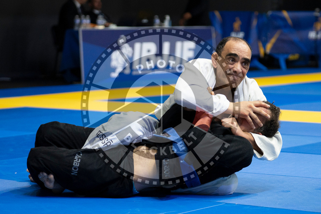 20240122PBB5893 | Fighters compete during the second day of the IBJJF European Championship in Paris, France, on January 22, 2024.