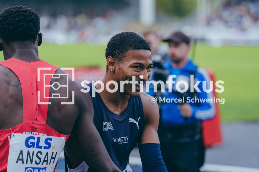 Deutsche Meisterschaften der Frauen und Männer 2026 | Kameron Horton, Cologne Athletics, 200-Meter-Lauf, Finale, Deutsche Meisterschaften der Frauen und Männer 2026, Lohrheidestadion Bochum-Wattenscheid, 26.07.2026. Foto: Marcel Schwering / sportimfokus - Realisiert mit Pictrs.com