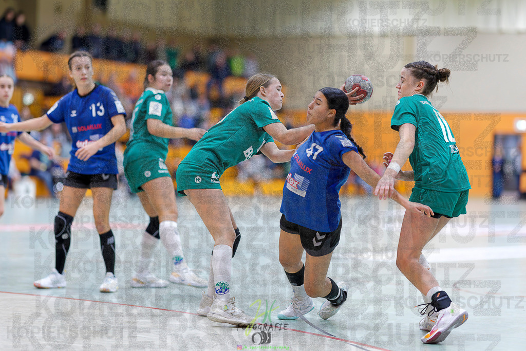 Jugenbundesliga wJB; HSG Kleenheim/Langgöns - SG Kappelwindeck/Steinbach | Jugenbundesliga wJB; HSG Kleenheim/Langgöns - SG Kappelwindeck/Steinbach am 23.11.2025 in Oberkleen (Weidig-Halle)Photo © 2025 - Jörg Heinrich - Realisiert mit Pictrs.com