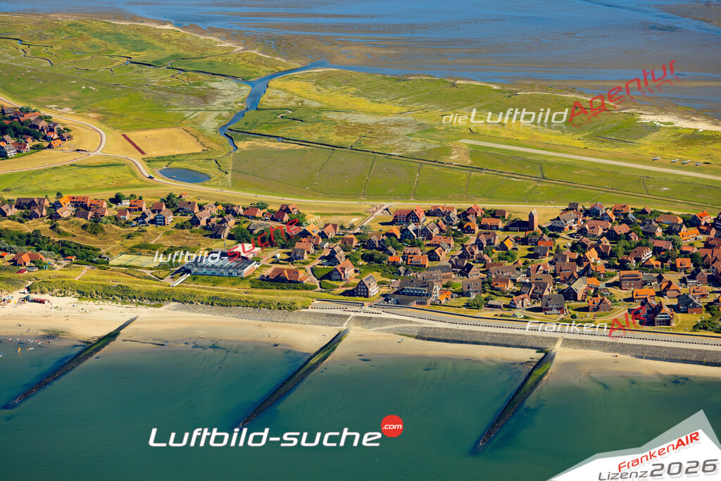 Aktuelles Luftbild von Ansicht mit Nordstrand Baltrum - Die Luftaufnahme wurde 2022 mittels UL-Flugzeug erstellt ( keine Drohne ) - hochauflösende Kamera-Systeme von  Canon -Beste Qualität - Für grossformatige Ausdrucke geeignet. Die Geschenkidee !
