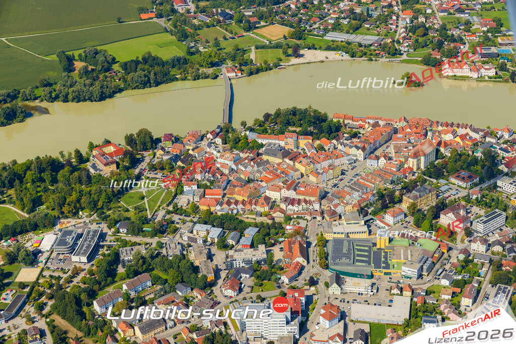 Luftaufnahme von Schärding Vs Google Maps- Die Luftaufnahme wurde 2025 vom UL-Flugzeug heraus erstellt ( keine Drohne ) - Hochauflösende Luftaufnahme - für professionelle Ausdrucke geeignet. Die Geschenkidee !Mit Lizenz und Bildrechte bestellbar