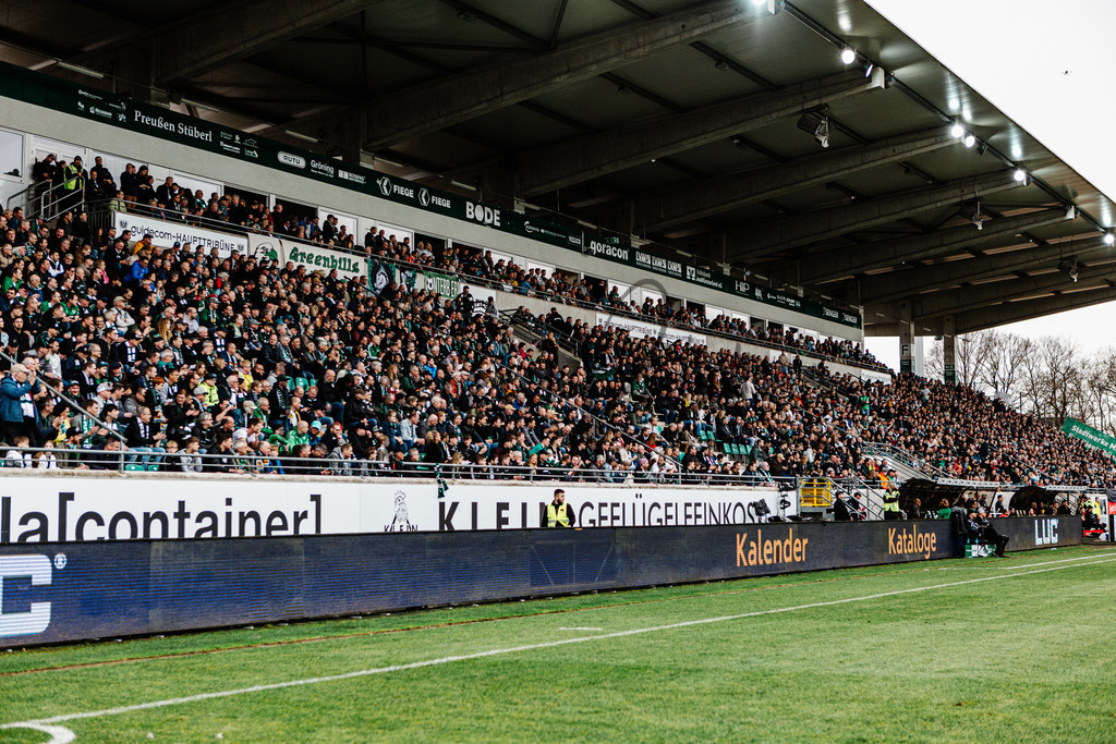 3. Liga, Saison 2023/24, 31. Spieltag: SC Preußen Münster - Dynamo Dresden | Münster, 30.03.2024: 3. Liga, 31. Spieltag, SC Preußen Münster gegen Dynamo Dresden im LVM-Preußenstadion in Münster. Foto: sportfotografie.ms | Markus Paletta - Realisiert mit Pictrs.com