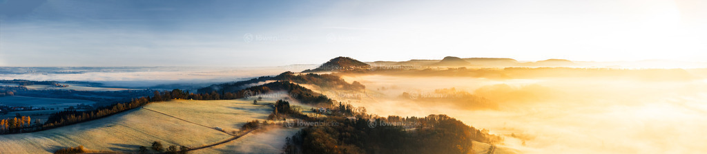 Sonnenaufgang mit Nebel Richtung Rechberg | löwenblicke | shop