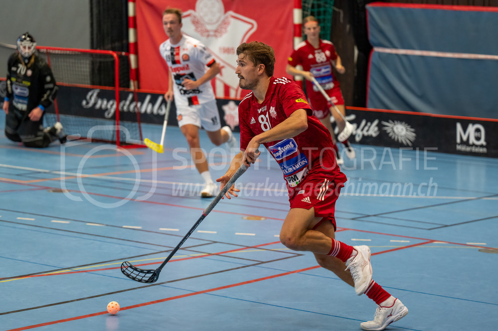 Strängnäs IBK vs Höllvikens IBF - 30. September 2023 | Strängnäs IBK vs Höllvikens IBF
Thomas Arena, Strängnäs
Tim Aeschmann (#81 Strängnäs IBK).
Bild: Sportfotografie Markus Aeschimann | www.markus-aeschimann.ch - Realisiert mit Pictrs.com