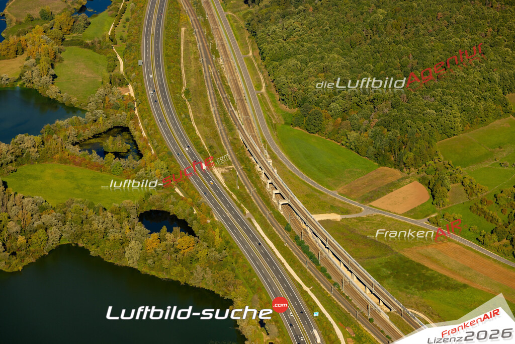 Das Luftbild zeigt : ICE Breitengüßbach - Die Luftaufnahme wurde 2023 vom UL-Flugzeug aus erstellt ( keine Drohne ) - Hochauflösende Luftaufnahme - Für grossformatige Ausdrucke geeignet. Die Geschenkidee !Mit Lizenz und Bildrechte bestellbar