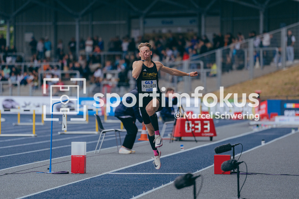 Deutsche Meisterschaften der Frauen und Männer 2026 | Benedikt Maurer, LG Stadtwerke München, Dreisprung, Deutsche Meisterschaften der Frauen und Männer 2026, Lohrheidestadion Bochum-Wattenscheid, 26.07.2026. Foto: Marcel Schwering / sportimfokus - Realisiert mit Pictrs.com