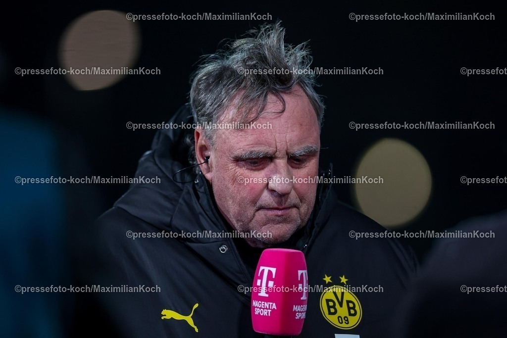 BVBII26012502142 | 26.01.2025, Fußball, 3.Liga, Borussia Dortmund II - Arminia Bielefeld, Stadion Rote Erde, Saison 2024 2025: Ingo Preuß (Sportlicher Leiter BVBII)DFB regulations prohibit any use of photographs as image sequences and or quasi-video.