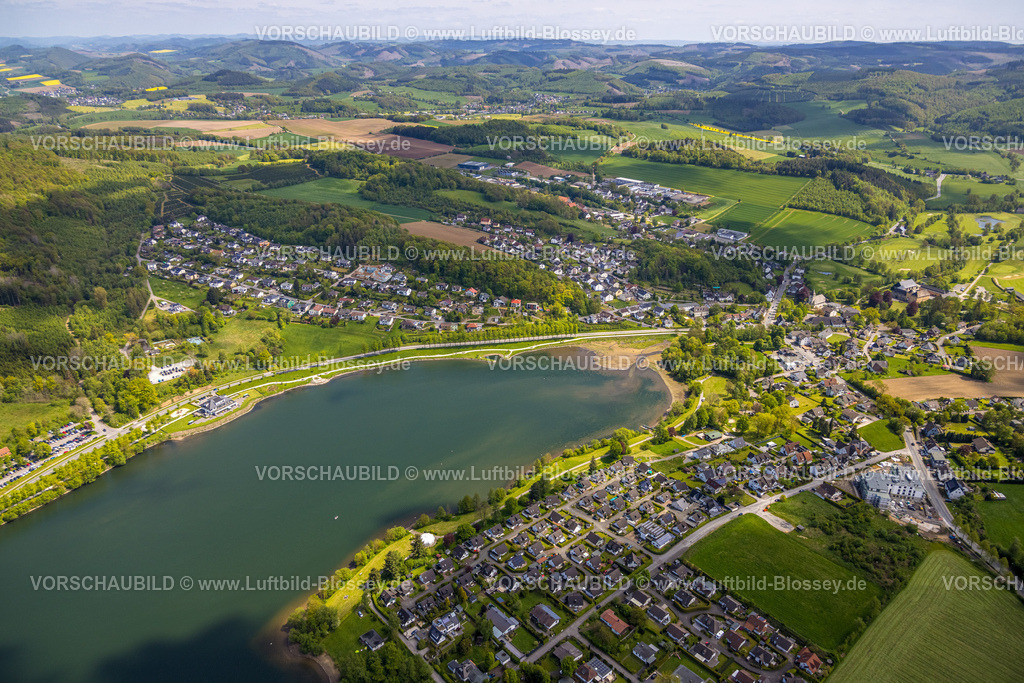 Sundern230505188 | Luftbild, Heimathafen Gastronomie Grote Bäckerei an der Uferpromenade Seestraße am Sorpesee, Amecke, Sundern, Sauerland, Nordrhein-Westfalen, Deutschland