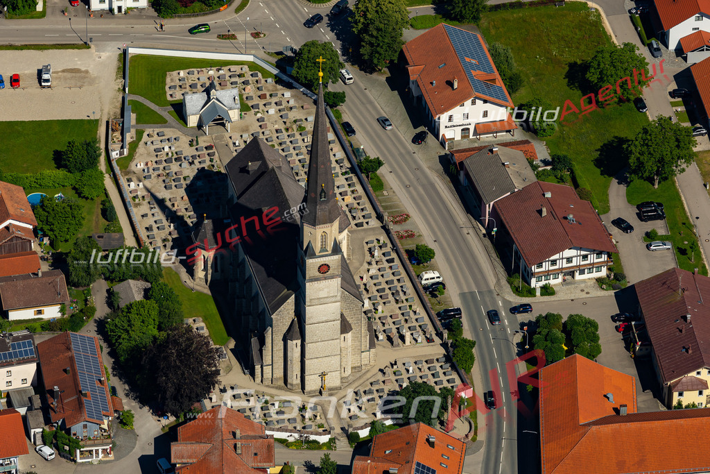 Aktuelles Luftbild von  Palling - Die Luftaufnahme wurde 2022 mittels UL-Flugzeug erstellt ( keine Drohne ) - hochauflösende Kamera-Systeme von  Canon -Beste Qualität - Für grossformatige Ausdrucke geeignet. Die Geschenkidee !