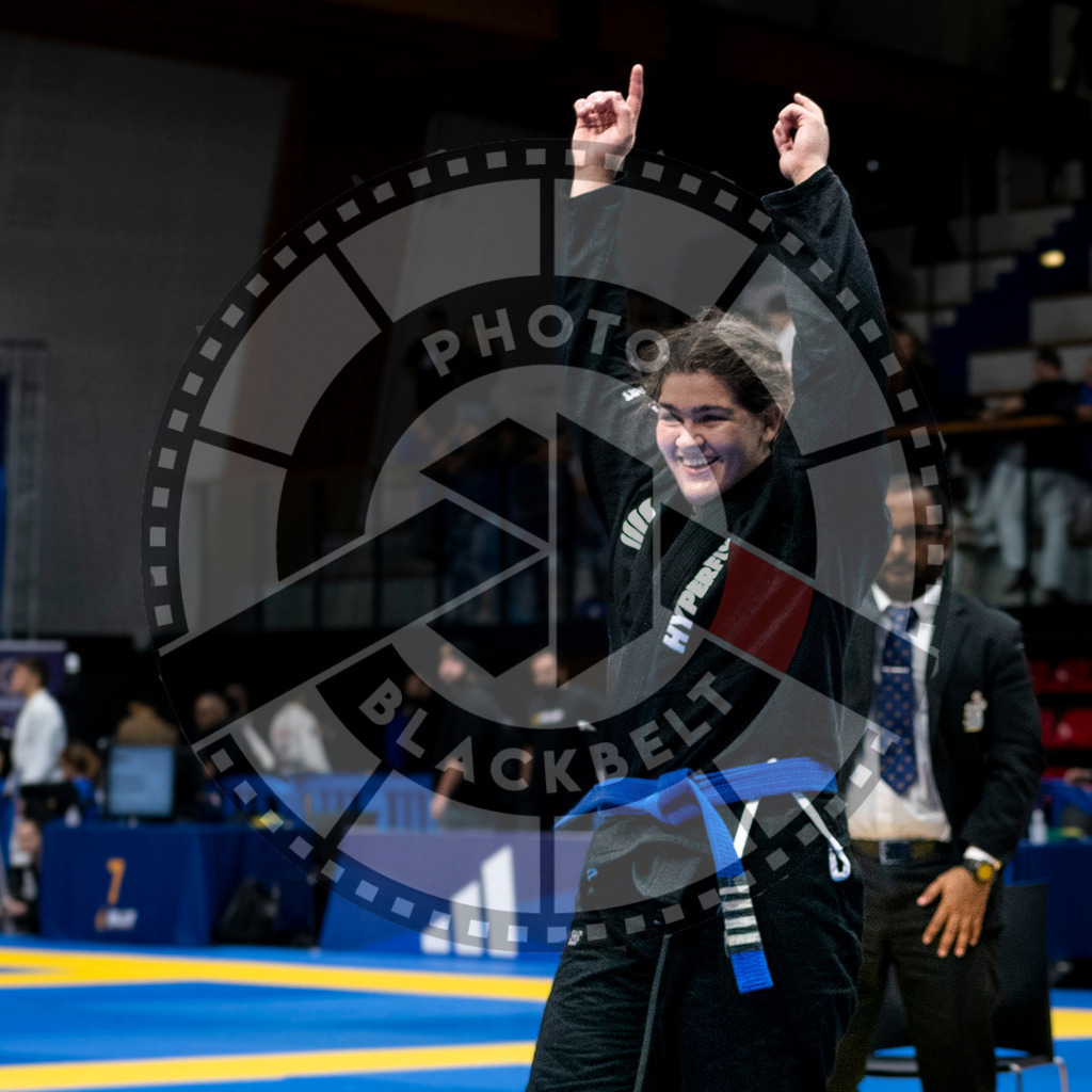 20240121PBB7726 | Fighters compete during the second day of the IBJJF European Championship in Paris, France, on January 21, 2024.