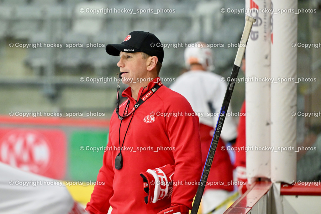 EC KAC Trainingsstart | Kirk Furey Headcoach EC KAC, EC KAC Trainingsstart, EC KAC Trainingsstart am 06.08.2025 in Klagenfurt (Heidi Horten Eishalle ), Austria, (Photo by Bernd Stefan)