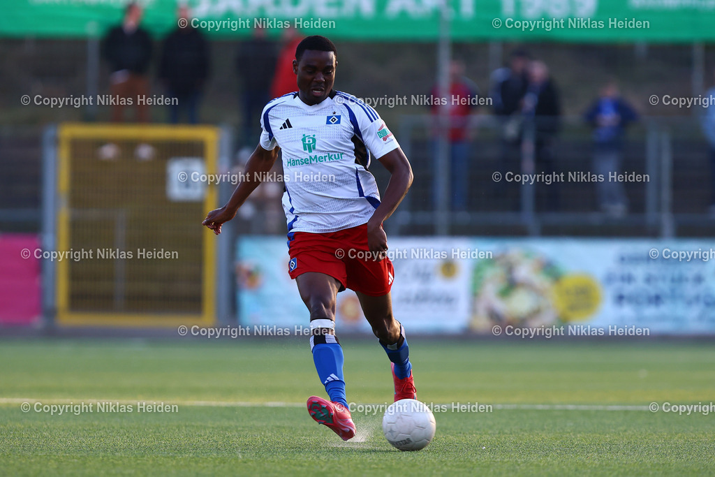 NH_HamburgerSVU21_VfBLübeck _RegionalligaNord_02042025 | #23 Ayukayoh Mengot Mengot (Hamburger SV U21)Fußball I Herren I Regionalliga Nord I Saison 2024-2025 I 28. Spieltag I Hamburger SV U21 - VfB Lübeck I 02.04.2025 I Stadion Hoheluft