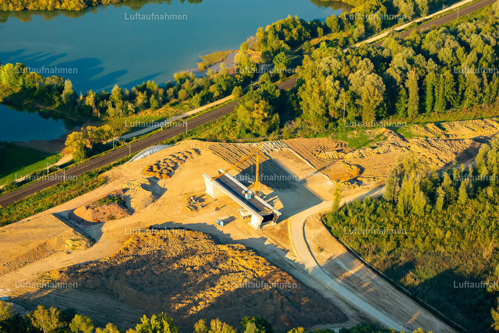 Luftaufnahmen Dokumentation Baustelle mit Drohne