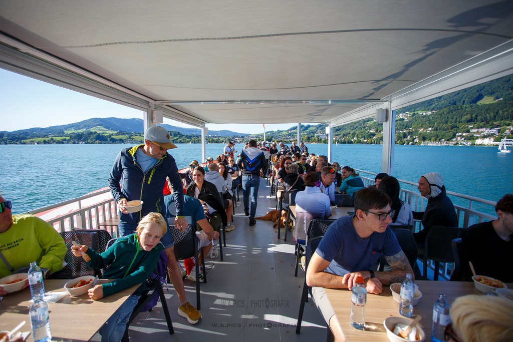 ..... | 06.09.2025, AUSTRIA, Mondsee, ALOHA TRI MONDSEE - Pastaparty , Image shows: Photo: WAPICS / Willdoner Andreas