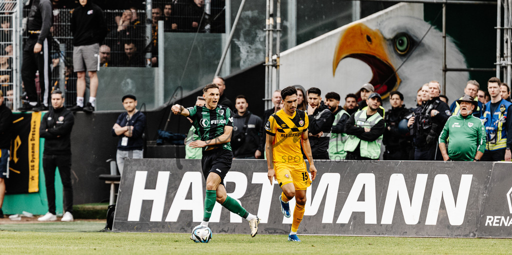 3. Liga, Saison 2023/24, 31. Spieltag: SC Preußen Münster - Dynamo Dresden | Münster, 30.03.2024: 3. Liga, 31. Spieltag, SC Preußen Münster gegen Dynamo Dresden im LVM-Preußenstadion in Münster. Foto: sportfotografie.ms | Markus Paletta - Realisiert mit Pictrs.com