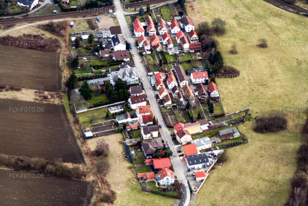 Luftbild: Heinrich-Schütz-Straße in Wörth am Rhein im Bundesland Rheinland-Pfalz in Deutschland. Foto: IMG_1017.jpg vom 19.02.2006 durch Werner Riehm/FLY-FOTO.de