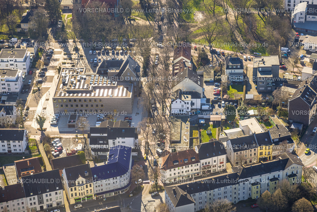 Holzwickede230213574 | Luftbild, Rathaus mit Neubau, Holzwickede, Ruhrgebiet, Nordrhein-Westfalen, Deutschland