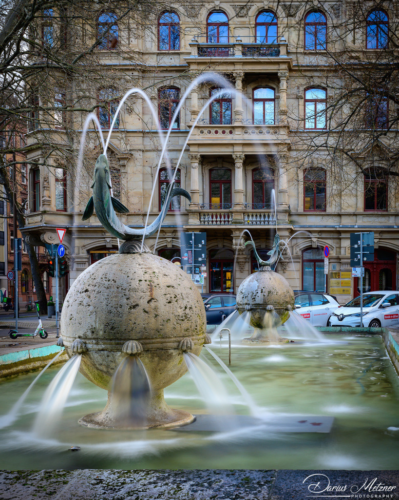 Der Fischtorbrunnen in Mainz am Fischtorplatz | Der Fischtorbrunnen in Mainz am Fischtorplatz