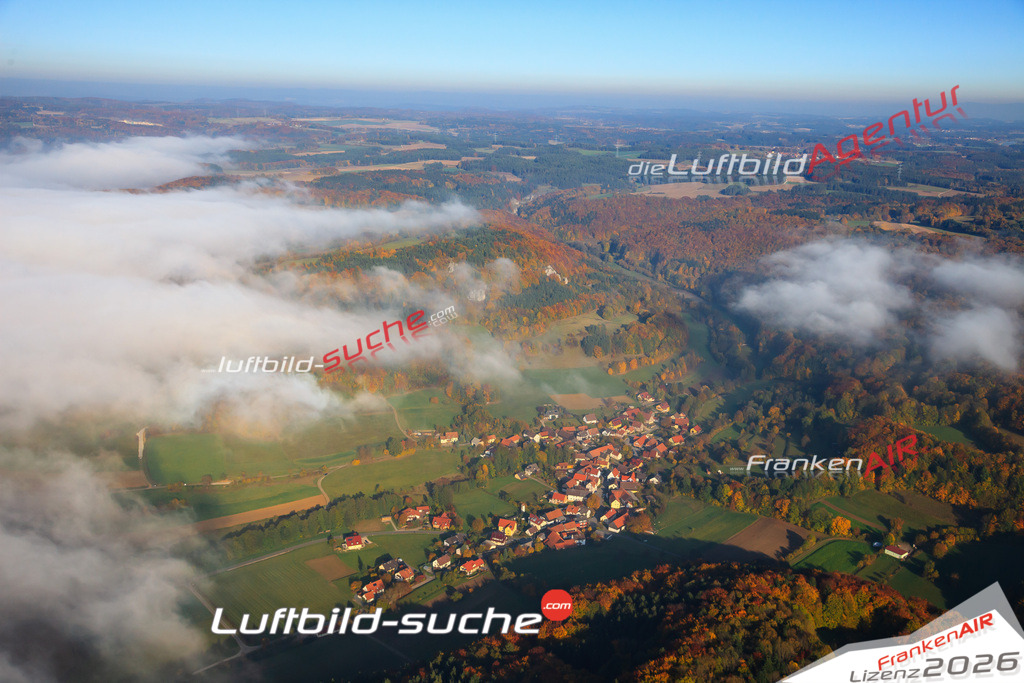 Die Luftaufnahme Burglesau - Scheßlitz wurde vom UL-Flugzeug (keine Drohne) aus fotografiert.Hohe Druck- Auflösung-die Geschenkidee!