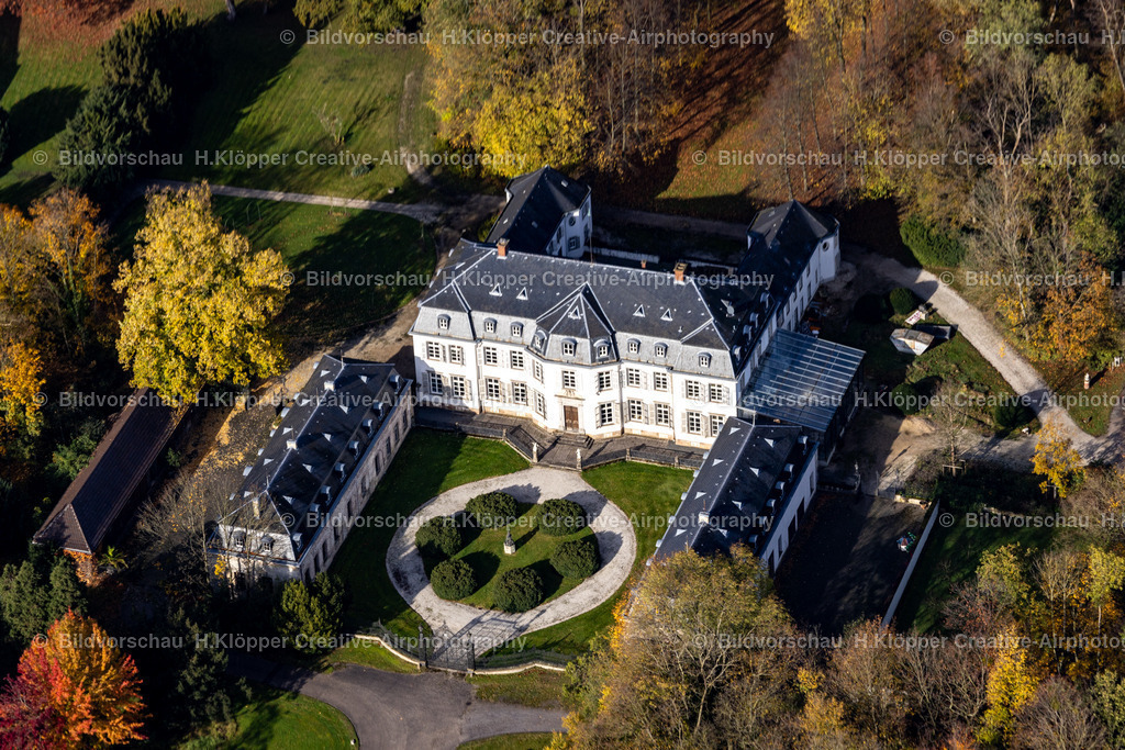 Luftbild-Schloss Schlenderhan-50127- Bergheim-Deutschland--6886 | Luftbildfotografie und Luftbildfotograf Hermann Klöpper - Realisiert mit Pictrs.com