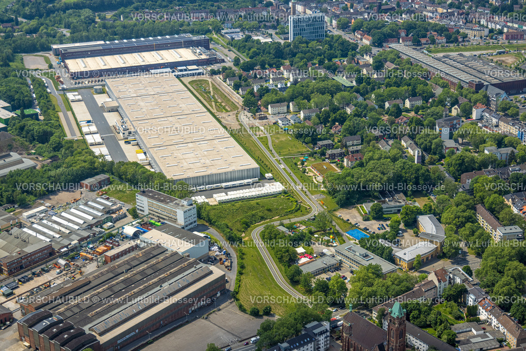 Bochum220503394 | Luftbild, DSV Stuttgart GmbH Logistikdienst, Kruppwerke, Bochum, Ruhrgebiet, Nordrhein-Westfalen, Deutschland