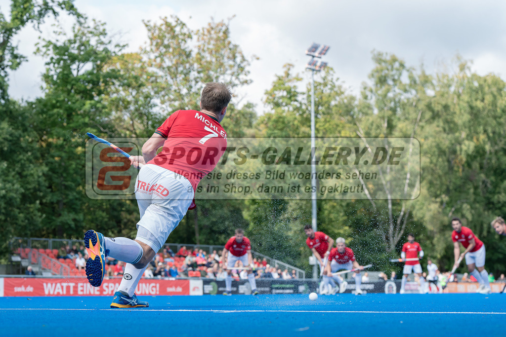 HK_20230923_902752 | 1. Bundesliga Herren Crefelder HTC - TSV Mannheim am 23.9.2023 CHTC, Krefeld , Linus Michler ( Crefelder HTC #7 )