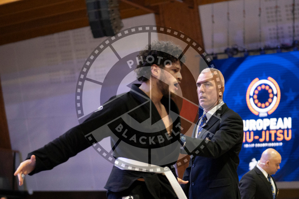 20240119PBB0873 | Fighters compete during the IBJJF European Championship in Paris, France, on January 19, 2024.