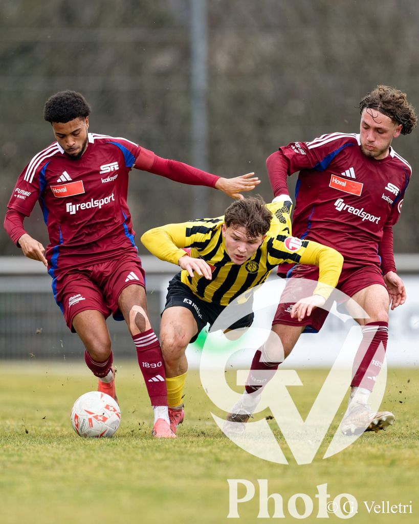 1ere Ligue Classic - Meyrin FC v Servette FC M-21 | during the 1ere Ligue Classic game between Meyrin FC and Servette FC M-21 at Stade des Arberes in Meyrin, Switzerland