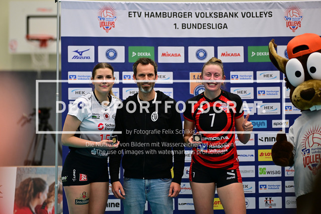 Volleyball I Frauen I Saison 2025-2026 I Bundesliga I 5. Spieltag I ETV Hamburger Volksbank Volleys - Dresdner SC I 10496 | Der Sportfotograf. - Realisiert mit Pictrs.com