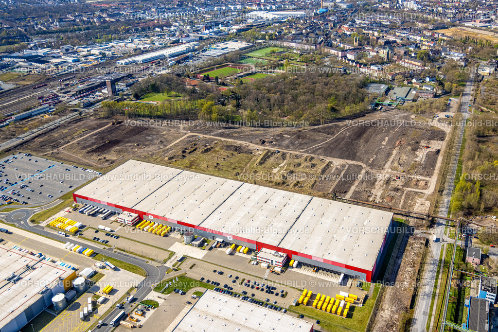Dortmund220400057 | Luftbild, Logistikpark Westfalenhütte, DSW21,  ID-Logistik, NicLen GmbH, Borsigplatz, Dortmund, Ruhrgebiet, Nordrhein-Westfalen, Deutschland